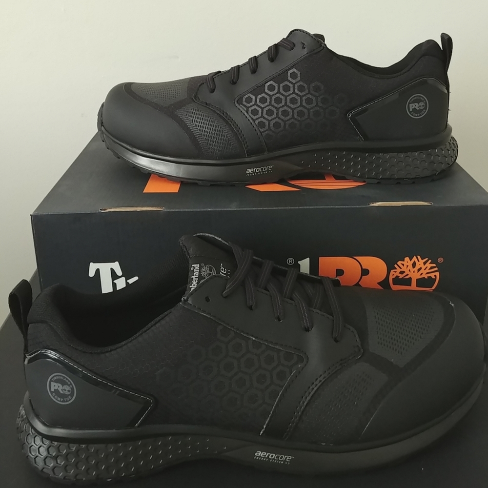 Black Timberland Pro Safety Toe Sneakers